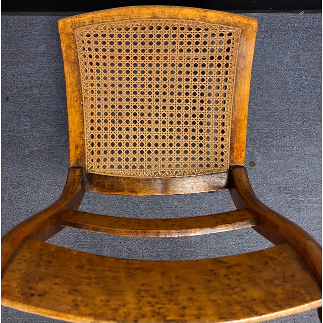 American Classical Style Birds Eye Maple Dining Chairs - Set of 4 For Sale - Image 9 of 11