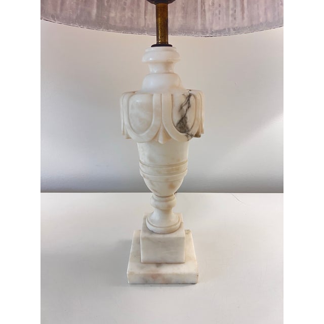 Ivory Antique Marble Lamps - a Pair For Sale - Image 8 of 12