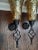 Vintage Metal and Amber Color Mosaic Glass Candle Wall Sconces- a Pair For Sale - Image 10 of 12