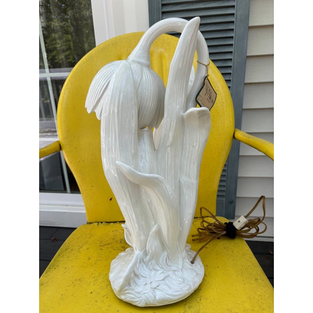 Vintage Nora Fenton Ceramic Sunflower Table Lamp For Sale - Image 13 of 15