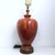 Mid-Century Modern 1960’s Drip Glaze Ceramic Table Lamp With Textured Shade – Retro Rust & Brown For Sale - Image 4 of 11