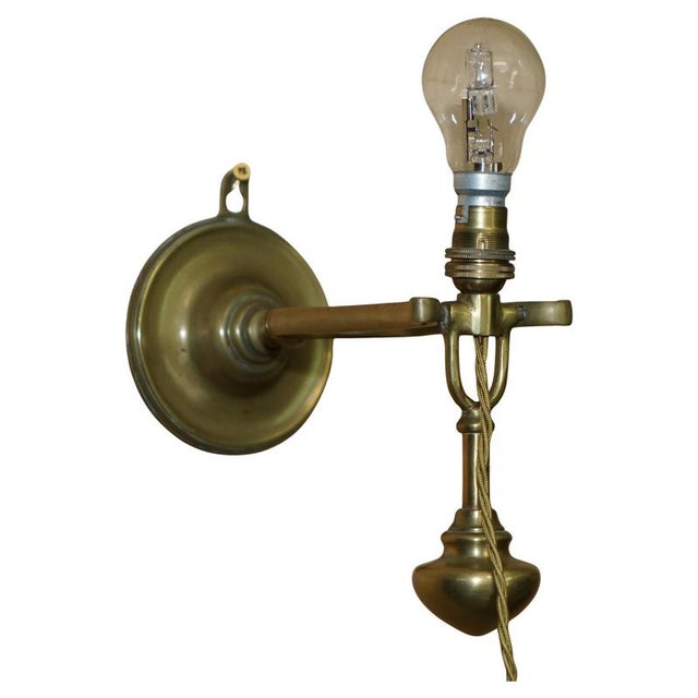 Brass Ship's Master Suite Gimbal Wall or Table Lamp, 1925 For Sale - Image 17 of 17