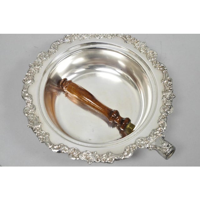 Vintage English Victorian Silver Plated Covered Chafing Dish Serving Platter For Sale - Image 14 of 15