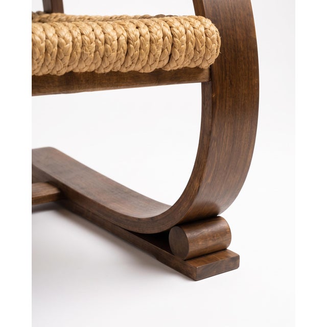 Wood Vesoul Lounge Chair by Audoux and Minet for Vibo, 1950s For Sale - Image 7 of 9