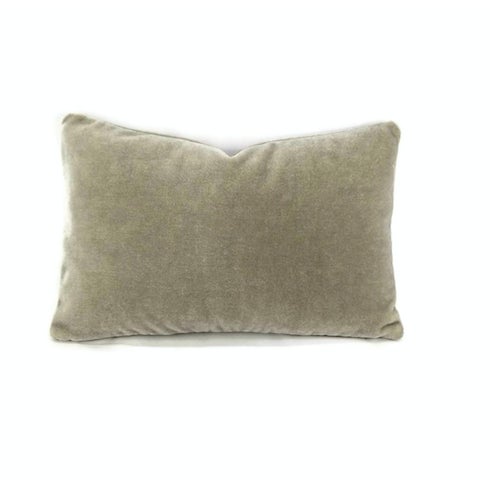 Not Yet Made - Made To Order Mario Sirtori Alpaca Mohair Gray Lumbar Pillow Cover For Sale - Image 5 of 5