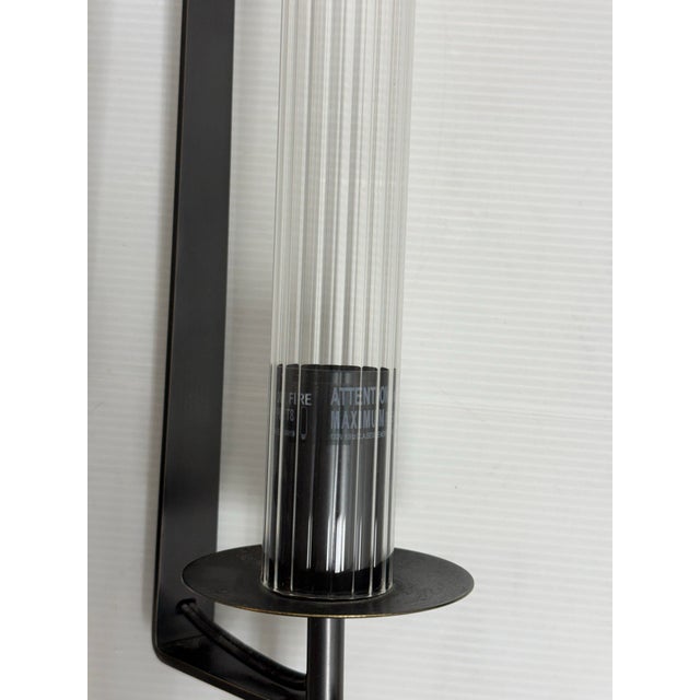 2010s Jonathan Browning French Restoration Hardware Fontanelle Double Sconces, Pair For Sale - Image 5 of 12