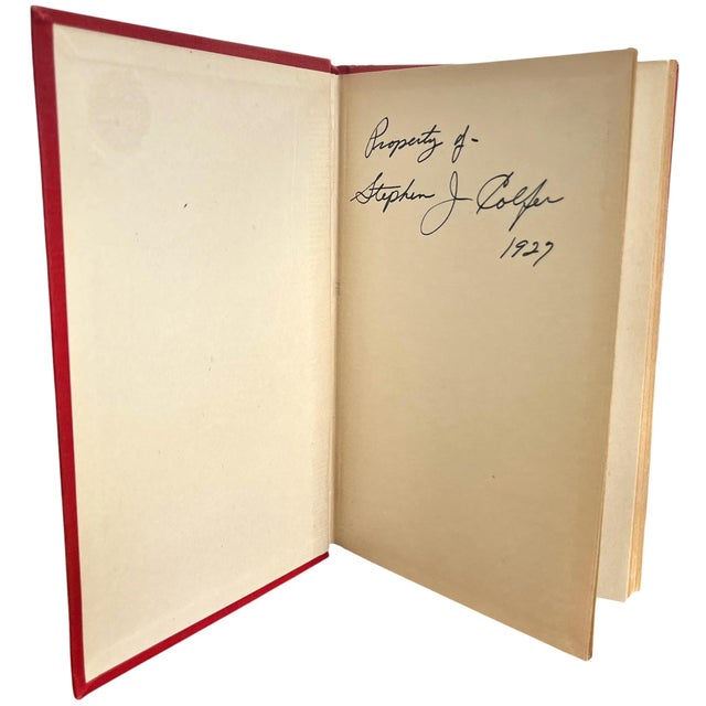 Bunny Williams Home 1927 “Practical Graining & Marbling” Decorative Red Cloth Hardcover Book Original Owner Inscription For Sale - Image 4 of 8