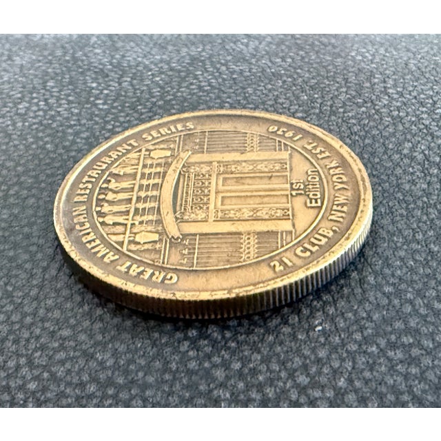 "21" Club New York Bronze Coin For Sale - Image 4 of 7