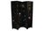 Lacquer De Chine Decorative Floral Four Fold Two-Sided Room Divider For Sale - Image 6 of 10