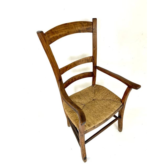 Wood 18th Century Rustic Country Armchair For Sale - Image 7 of 12