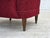 Danish Armchair in Red Furniture Fabric, 1960s For Sale - Image 4 of 18