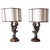 This exceptional pair of italian table lamps combines sculptural artistry with remarkable craftsmanship. Created in italy...