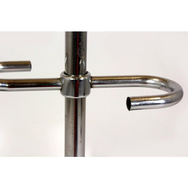 Black Bauhaus Chrome-Plated Coat Racks, 1930s, Set of 3 For Sale - Image 8 of 18