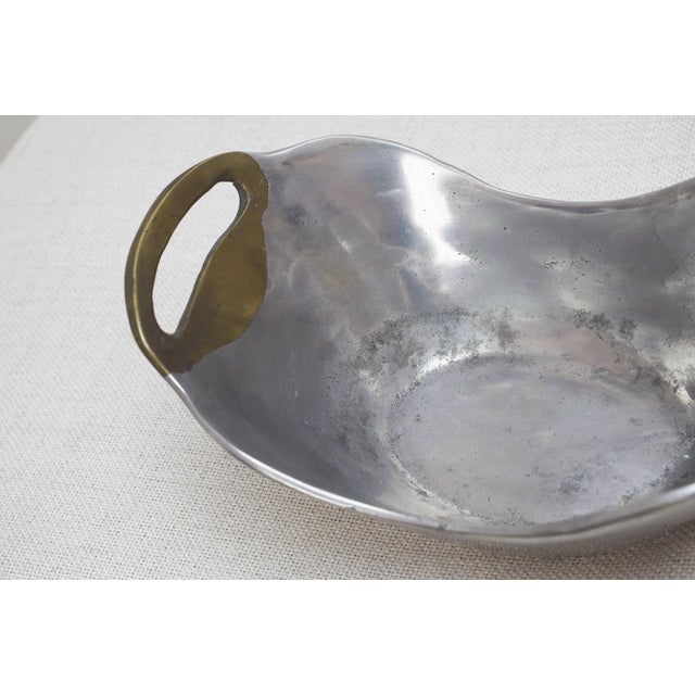 Spanish Brutalist Aluminum Brass Ardisur Bowl, 1970s For Sale - Image 10 of 11