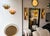 Longobard Pair of Hammered Glass Wrought Iron Sconces by Longobard, Italy, 1970s For Sale - Image 4 of 12