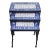 White and Blue Moroccan Mosaic Nesting Tables - Set of 3 For Sale