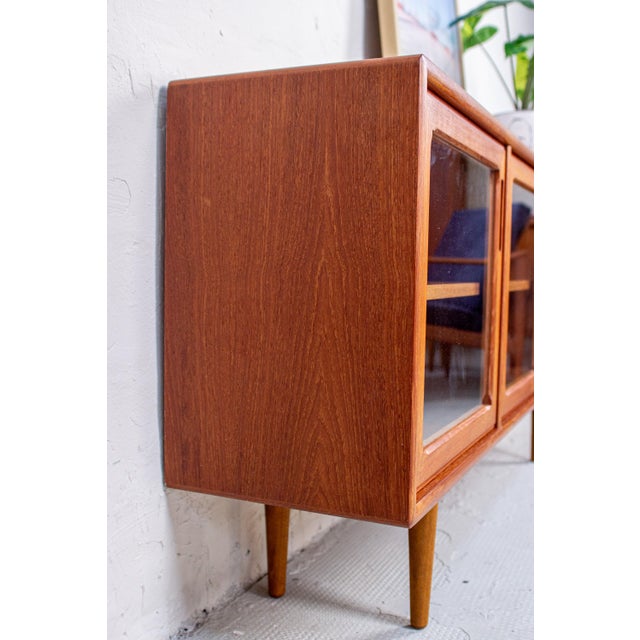 Vintage Danish Teak Display Cabinet, 1980s For Sale - Image 15 of 16