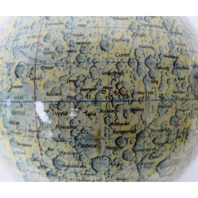 Earth & Moon Globes from Columbus Publishing House, 1960s, Set of 2 For Sale - Image 12 of 18