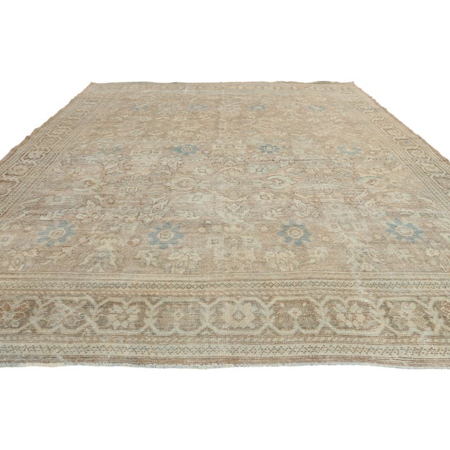 Rustic Vintage Persian Mahal Rug, 07'04 X 10'06 For Sale - Image 3 of 10