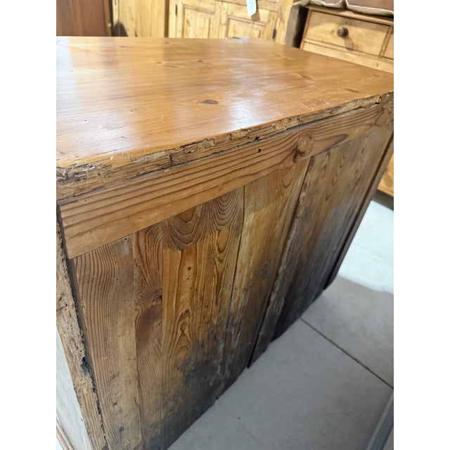 Antique Pine Three Drawers - Chest of Drawers From England For Sale - Image 17 of 18