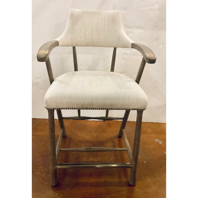 Contemporary Hooker Organic Modern Stack Rock Counter Stools Pair For Sale - Image 3 of 7