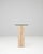 20th Century Italian Marble Side Table With Glass Top For Sale - Image 4 of 12