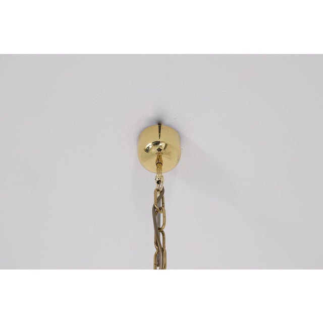 Pendant Light with Petals in Gold Murano Glass from Mazzega, 1970s For Sale - Image 11 of 12