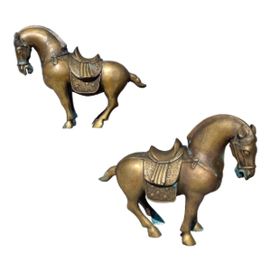 Pair of Tang Style Chinese Horses