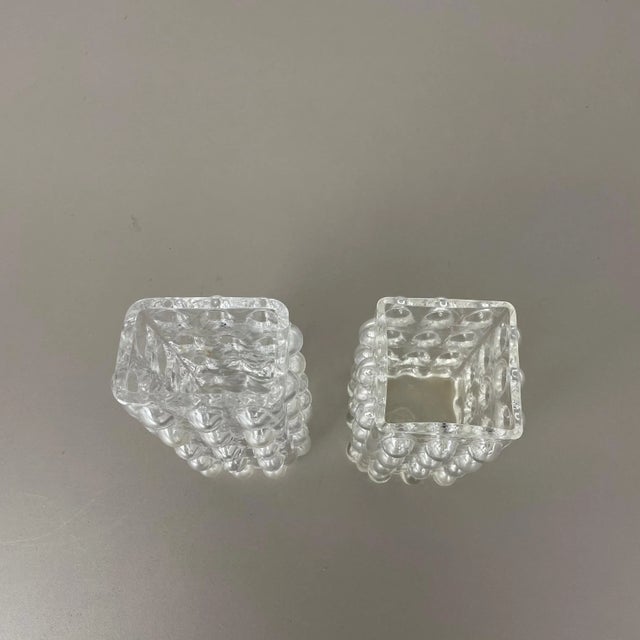German Bubble Vases by Wilhelm Braun-Feldweg for Hirschberg, 1960s, Set of 2 For Sale - Image 12 of 18