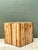 Vintage Natural Wood Block Accent Table For Sale In West Palm - Image 6 of 18