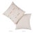 Contemporary Schumacher x Caroline Z Hurley Overlapping Dashes Pillow In Brown & White For Sale - Image 3 of 4