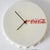 White Vintage Coca-Cola Wall Clock from Prof. Lauermann, West Germany, 1970s For Sale - Image 8 of 8