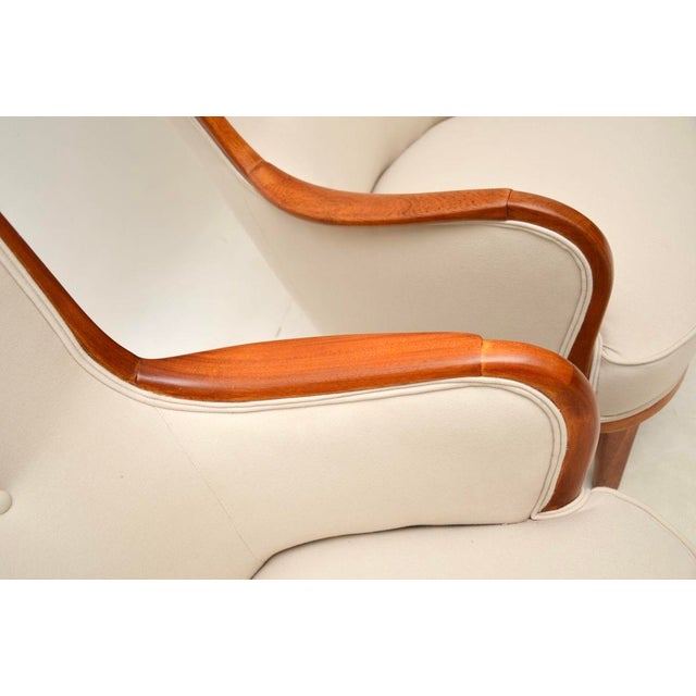 1940s Set of Swedish Chairs attributed to Carl Malmsten, 1940s For Sale - Image 5 of 9