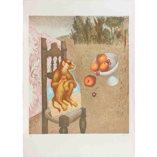 Enrico Benaglia, The Monkey, 1990s, Lithograph For Sale