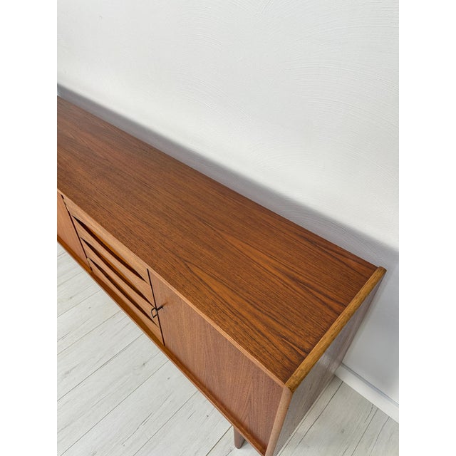 Large Mid-Century Minimalistic Teak Sideboard, 1960s For Sale - Image 15 of 16
