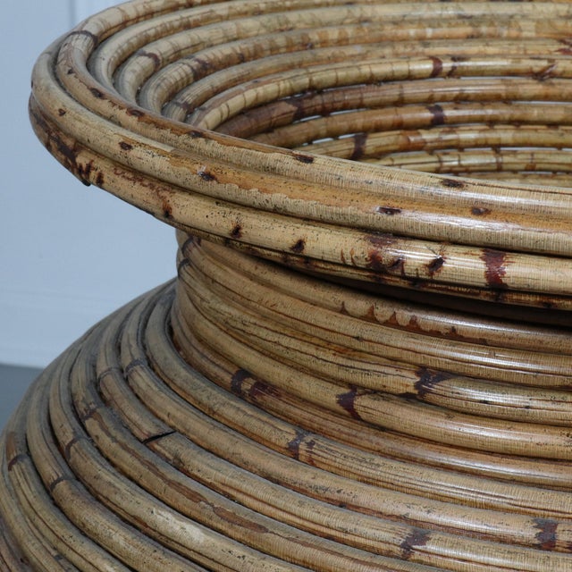 Gabriella Crespi 1970s Crespi Style Pencil Reed Floor Vases - A Pair For Sale - Image 4 of 11