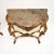 Gold Vintage French Console Tables in Gilt Wood with Marble Top, 1950, Set of 2 For Sale - Image 8 of 13