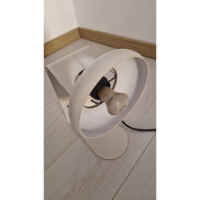 Hanging White Iron Table Lamp from Stilnovo, 1970s For Sale - Image 13 of 13