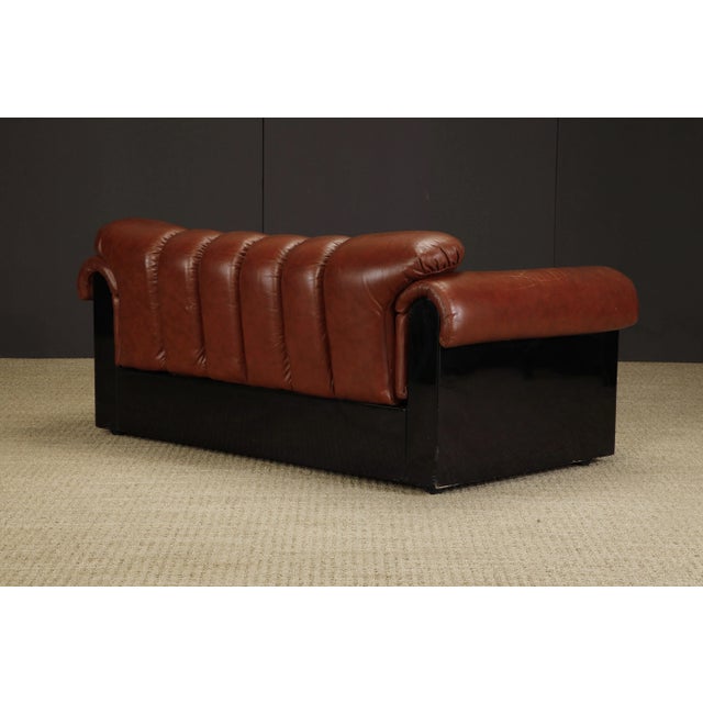 Animal Skin Bounty' Leather Loveseat by L. Davanzati for The Pace Collection, 1980s For Sale - Image 7 of 12