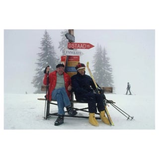 Slim Aarons, Skiing Holiday, Estate Stamped Photographic Print, 1967 / 2020s For Sale