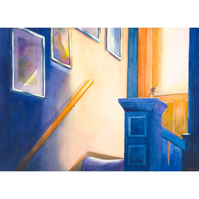 Why This Work Matters Parry transforms an overlooked stairwell into a luminous meditation on departure, using saturated...