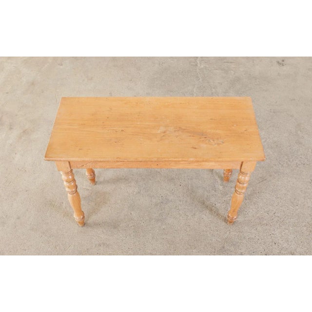 19th Century Country French Fruitwood Farmhouse Console Table For Sale - Image 4 of 13