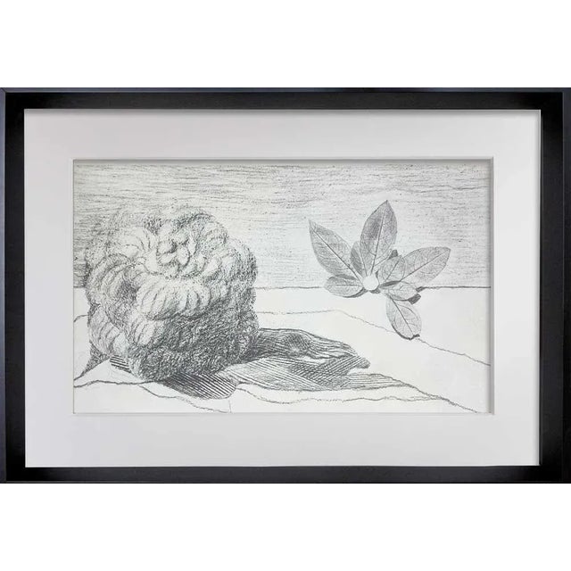 1970s Max Ernst Lithograph Limited Edition 61/250 "Fields of Honor..." W/ Frame Included For Sale - Image 5 of 5