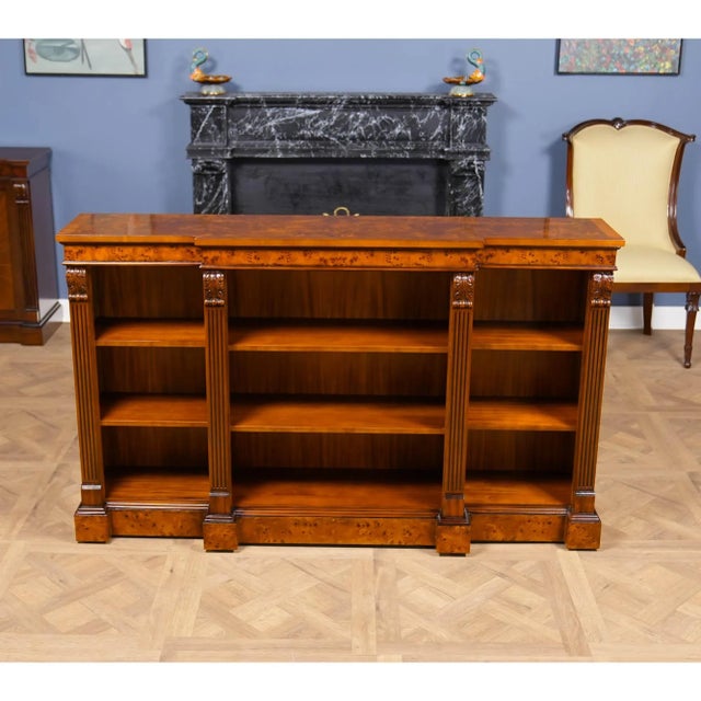 Traditional Burled Penhurst Bookcase For Sale - Image 3 of 13