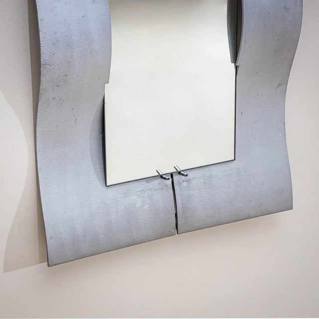Pair of “Wave” Wall Mirrors by Lorenzo Burchiellaro (1933–2017), Italy, 1970s For Sale - Image 10 of 10