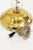 Vintage Italian Glass Sphere and Brass Floor Lamp For Sale In Detroit - Image 6 of 8