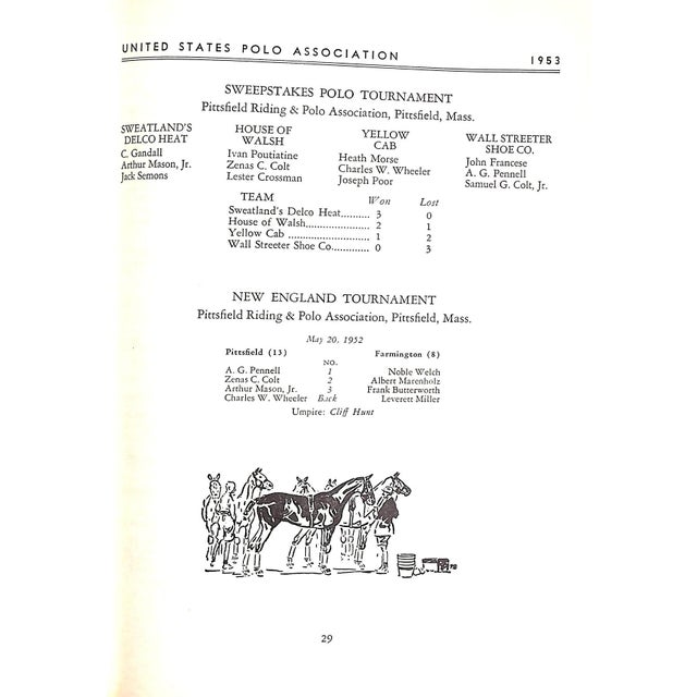 United States Polo Association 1953 Yearbook For Sale - Image 4 of 11