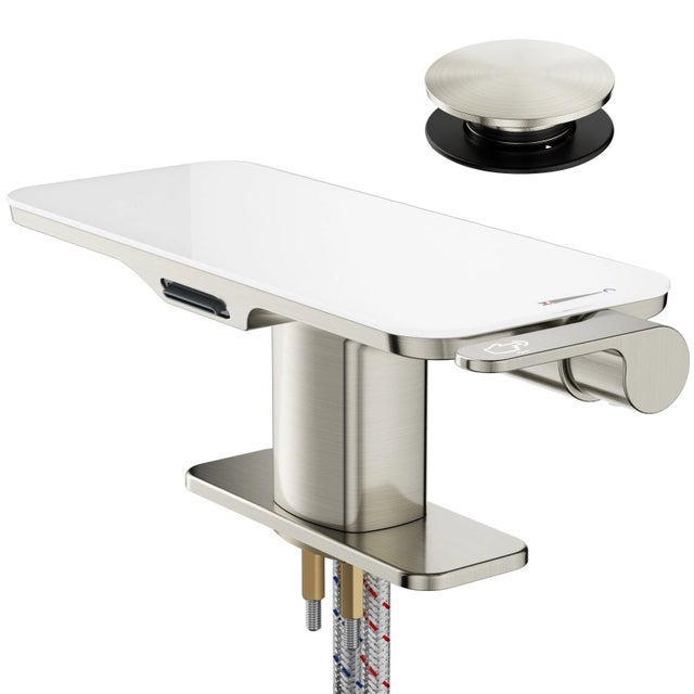 Single-Handle WaterfallBathroomSink Faucet, Elegance Modern Design For Sale - Image 6 of 9