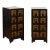 Chinese Qing Dynasty Black Lacquer Apothecary Cabinets with Calligraphy - A Pair For Sale