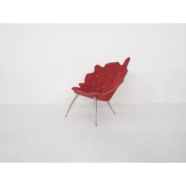 Asymmetrical Lounge Chair, 1980s For Sale - Image 9 of 18